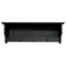 Contemporary Home Living 36" Distressed Red Rectangular Storage Shelf with Pegs
